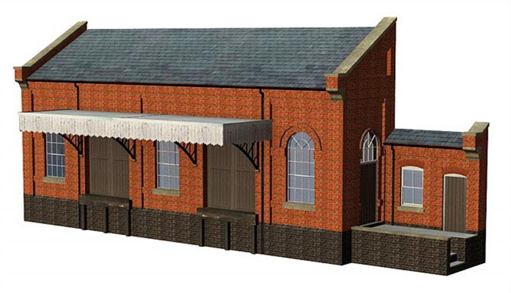 Bachmann OO 44-238 Scenecraft Low Relief Goods Receiving Canopy / Warehouse