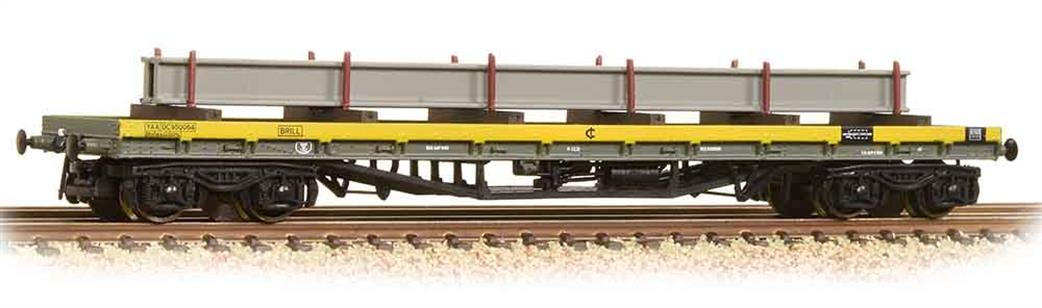 Graham Farish N 377-603A BR Engineers BDA 80-tonne Bogie Bolster Wagon Departmental Yellow with Load