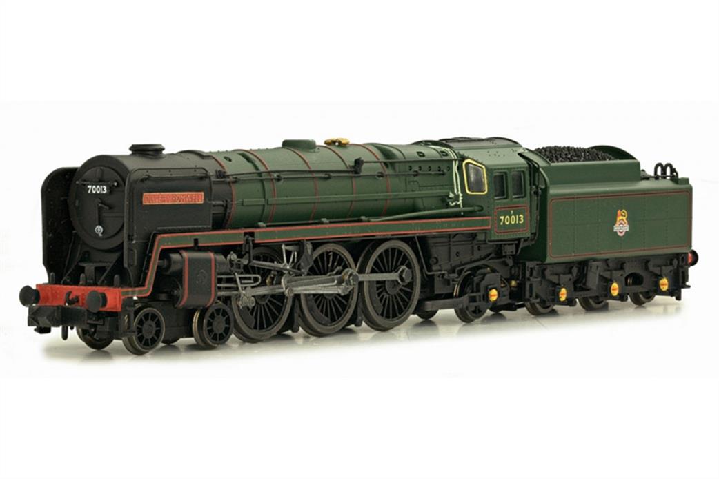 Dapol N ND095B BR 70013 Oliver Cromwell Britannia Class 7MT 4-6-2 Pacific Lined Green