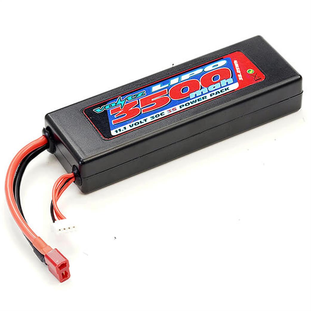 Voltz  VZ0339 11.1v 3500mah 30c Lipo Battery Hard Case 2S Size Rokatan Ramraider