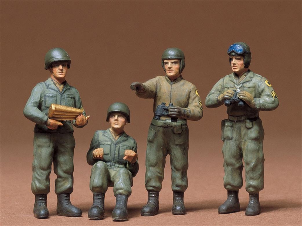 Tamiya 1/35 35004 US Tank Crew 4 Piece Figure Set