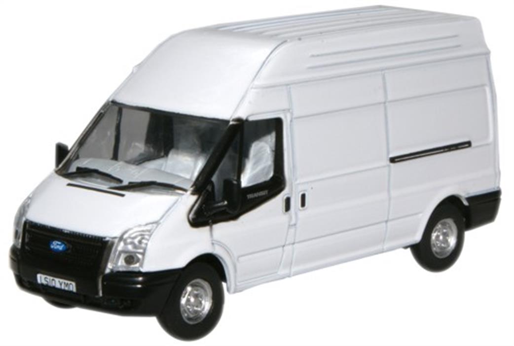 Oxford Diecast 1/76 76FT006 White Ford Transit LWB High