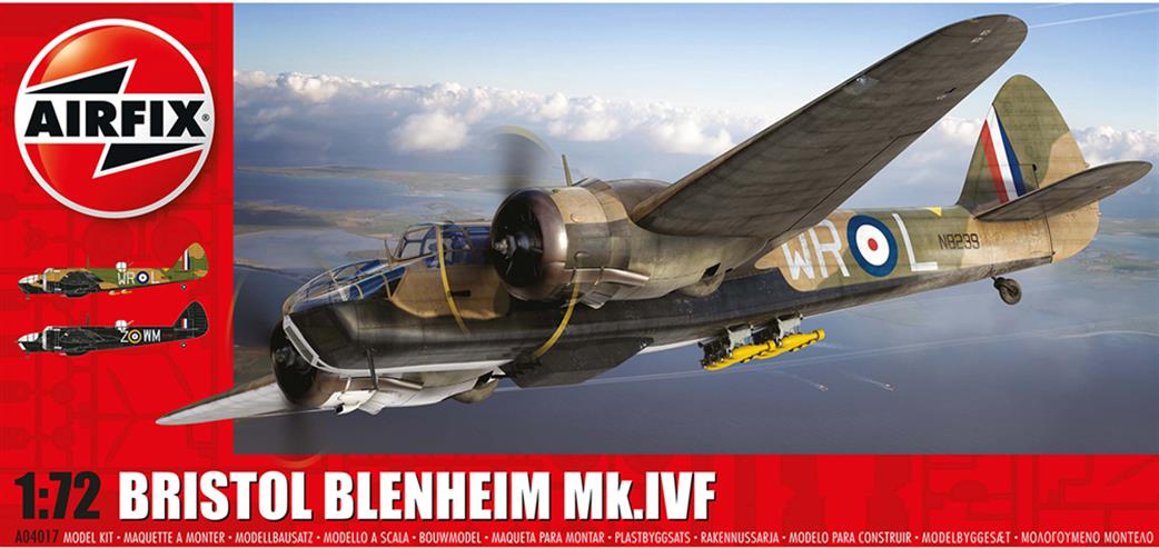 Airfix 1/72 A04017 RAF Bristol Blenheim MKIVF Fighter Kit