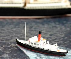 Skirmisher was owned by Cunard and designed expressly to be able to meet their ocean liners at sea off the river Mersey and bring passengers and mail ashore quickly or to assist the ships to dock.