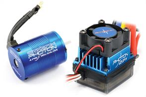 The convenience and performance of brushless technology is available for everyone with the Photon Sensorless system from Etronix. Simple to set-up and with a range of sensible KV rated motors for most r/c car applications and abilities the Photon is the ideal brushless start-up package or upgrade from a stock brushed set-up.