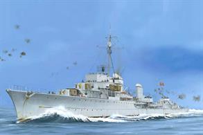 Trumpeter 1/350 German Destroyer Z-43 Kit 1944 05323Number of Parts 470+Length 364mmGlue and paints are required