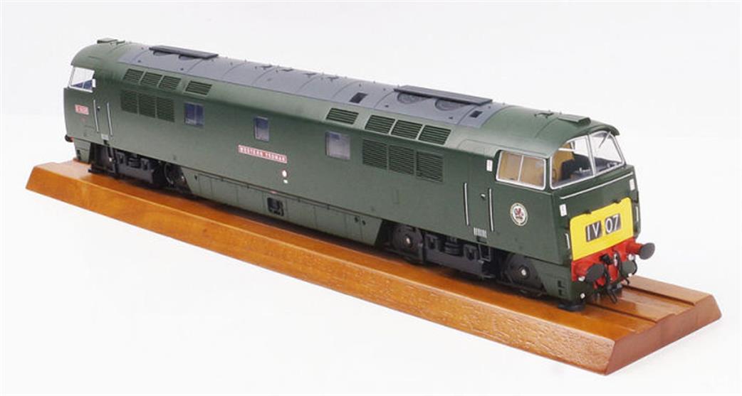 Heljan O Gauge 5293 Brwr D1038 Western Soverign Class 52 Western Green Small Yellow Panels 