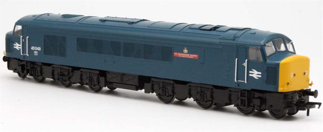 Bachmann OO 32-687TL BR 45049 The Staffordshire Regiment Class 45/0 Blue South & West Exclusive