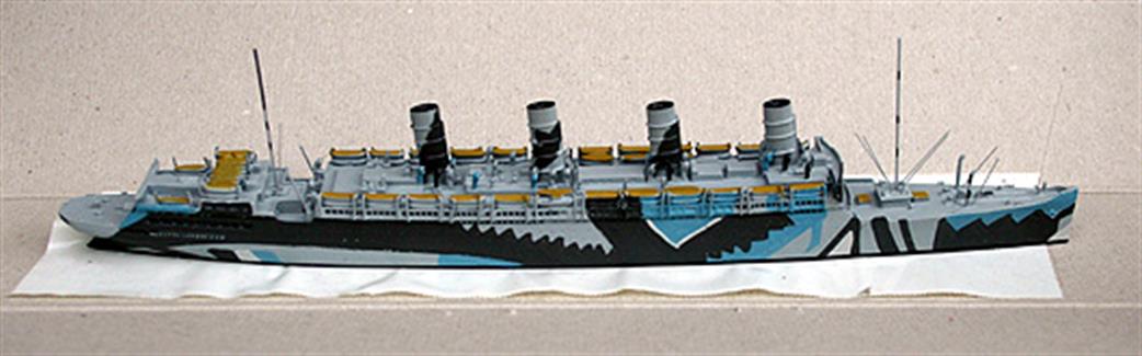 CM Models CM156A RMS Aquitania, troopship in dazzle camouflage, WW1 1/1250