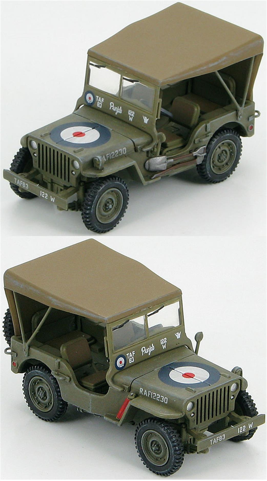 Hobby Master 1/48 HG1603 Willys MB Jeep RAF 12230, WWII