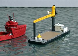 New for 2014! A modern crane barge for transshipment of goods and containers in open waters.