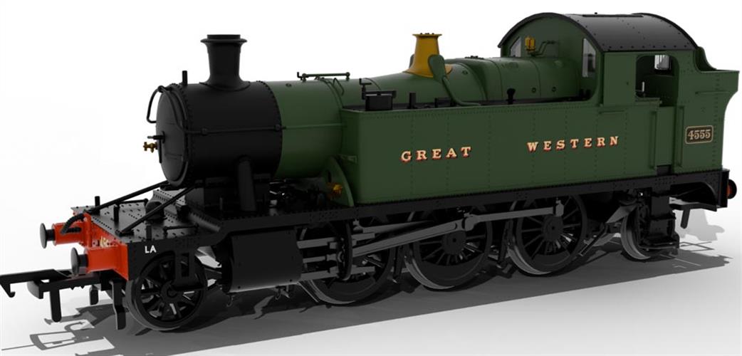 Rapido Trains OO 951110 GWR 45xx No.4555 Great Western Green (Preserved 1960s Condition)