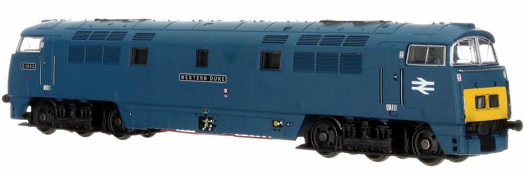 Dapol 2D-003-015 BR D1043 Western Duke Class 52 C-C Diesel Hydraulic Locomotive Chromatic Blue Small Warning Panels N