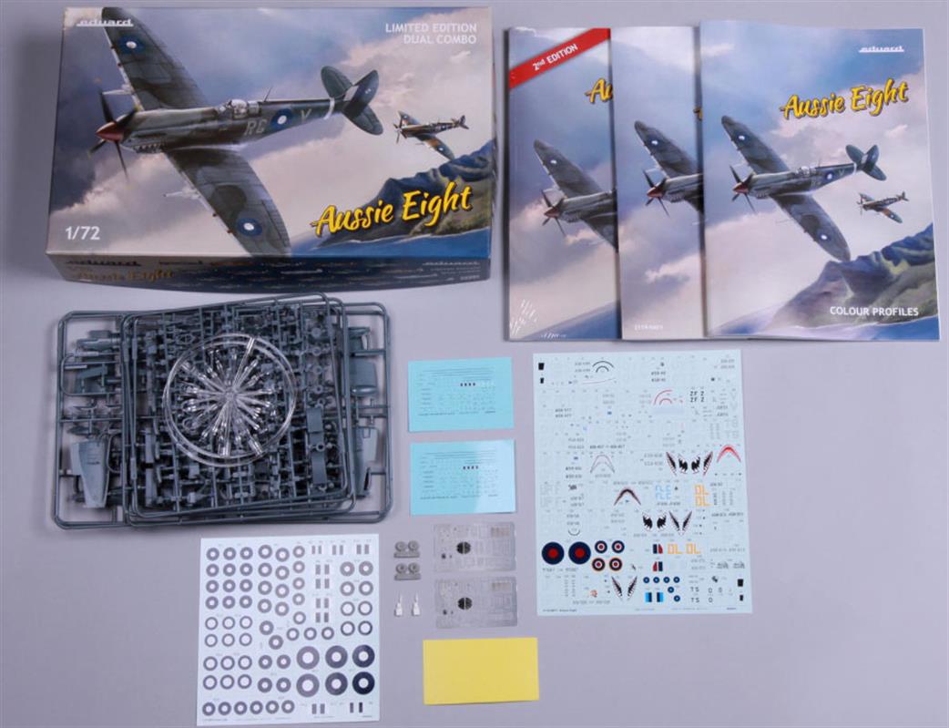 Eduard 2119 Spitfire Mk.V111 Aussie Dual Combo With Book 1/72