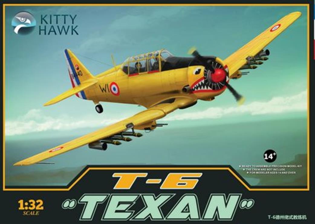 Kitty Hawk 1/32 KH32002 North American T-6 Texan Trainer Aircraft Kit