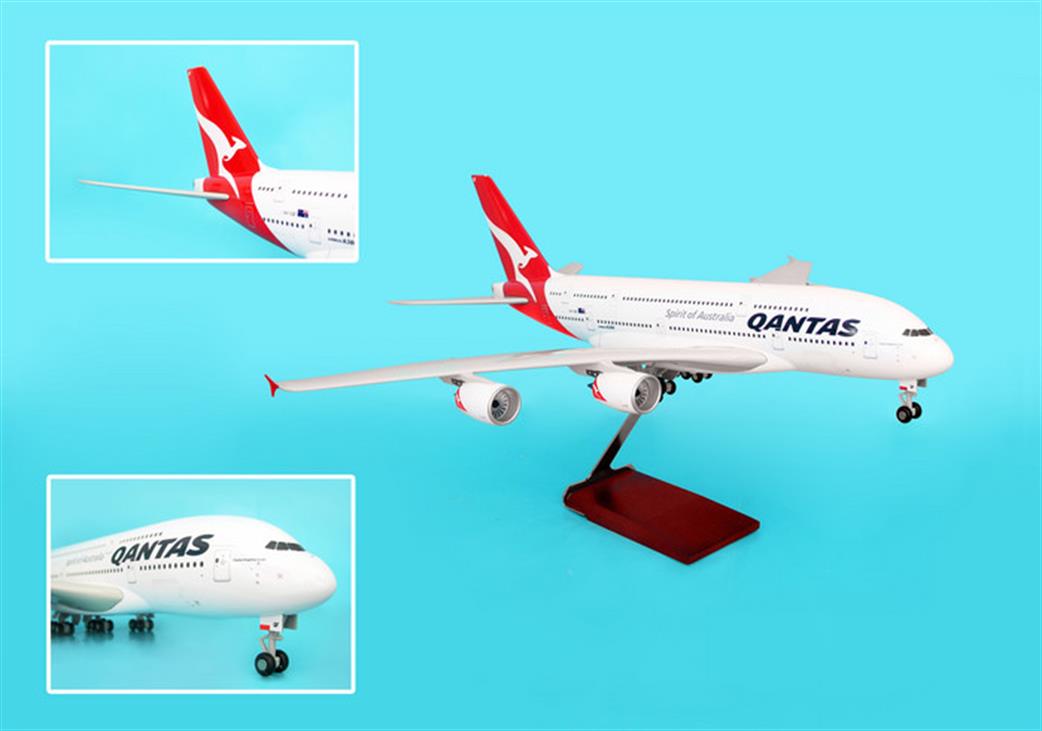 Skymarks 1/100 SKR8502 Qantas Airbus A380 Jet Airliner Model