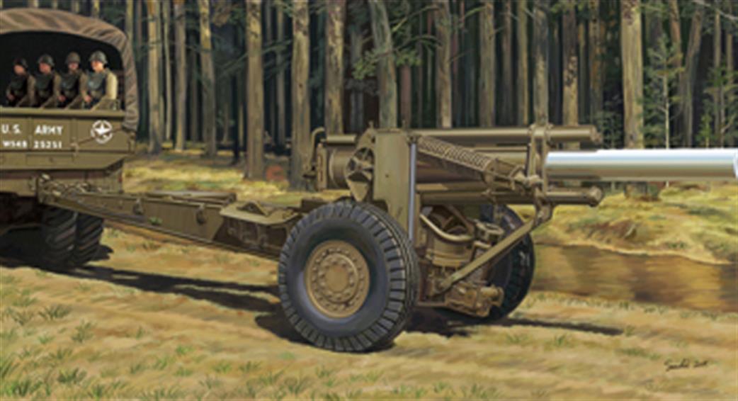 Bronco Models 1/35 35073 US Army 155mm Howitzer M1A1 Plastic Kit