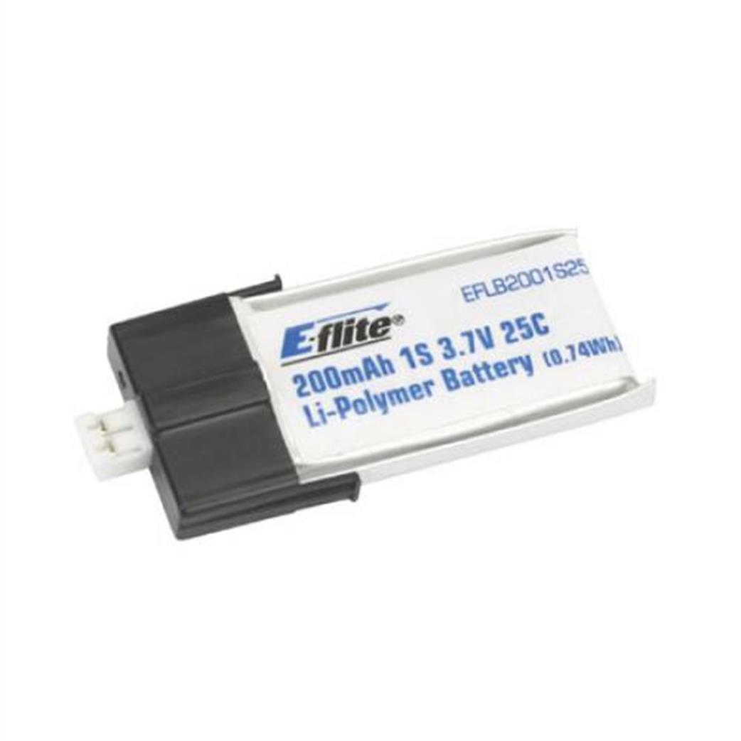 E-Flite  EFLB2001S25 Blade mCPX 3.7v 200Mah 1S 25C LiPo Battery