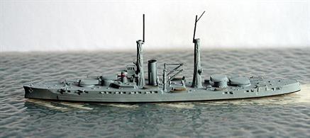 A 1/1250 scale second-hand model of USS Nevada BB36 in 1917 by Navis Neptun 304. This model is in very good condition, see photograph.Nevada &amp; Oklahoma (BB37) were the first battleships with "all or nothing" armour but they were fitted with different engines in a competitive trial (Nevada steam turbines and Oklahoma quadruple expansion steam engines).