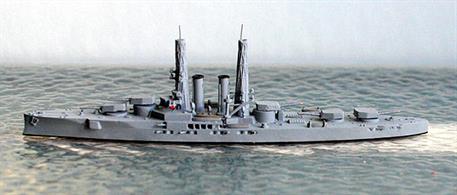 A 1/1250 scale second-hand model of USS Utah in excellent original condition by Navis Neptun 307. See photograph. Florida (BB30) and Utah were turbine powered versions of Delaware. Florida was in the 6th Battle Squadron at Scapa Flow and Utah was in Bantry Bay buring WW1.