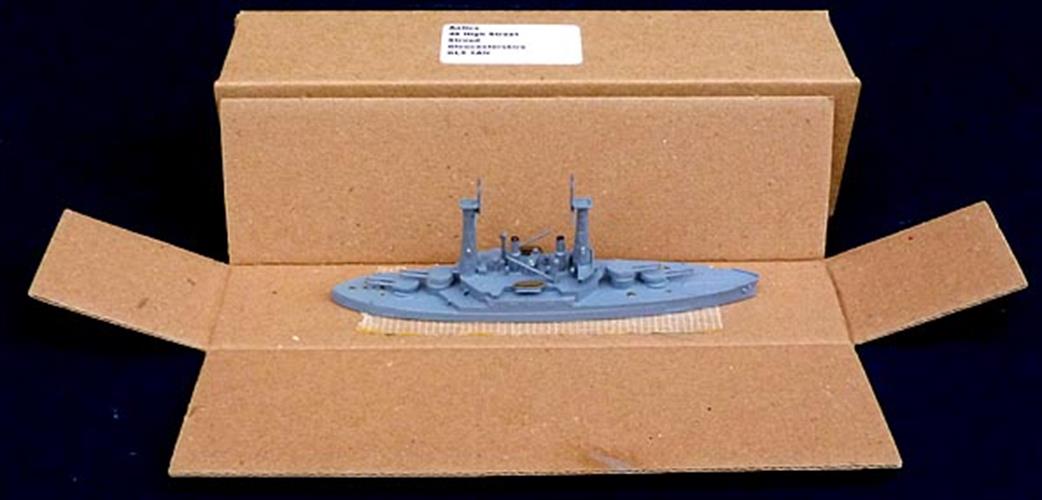 Navis Neptun 1/1250 309 USS Michigan, an all big gun battleship drawn before Dreadnought