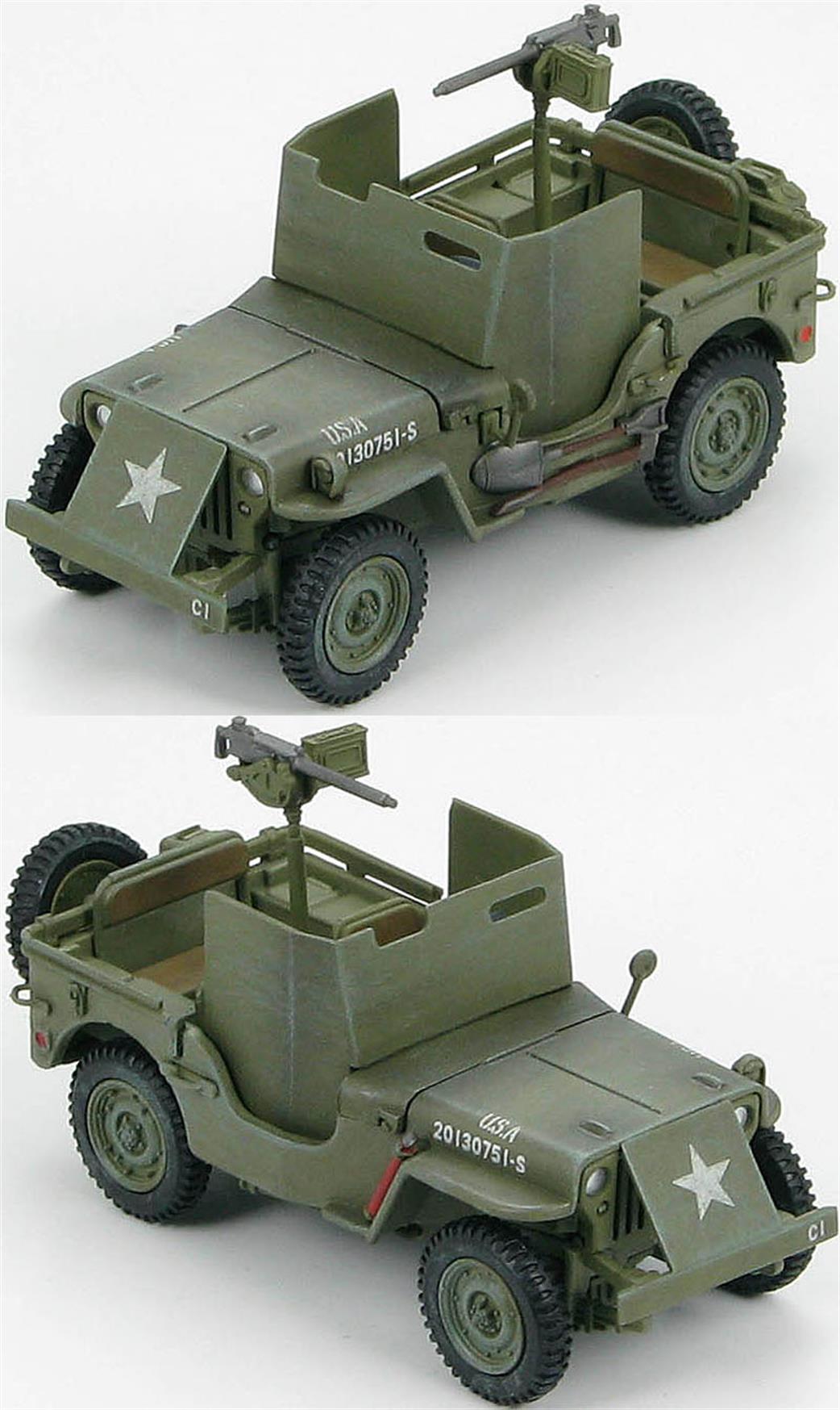 Hobby Master HG1602 U.S. Willys Jeep M.B. W/Armour Sheilds WWII Europe, 1944 1/48