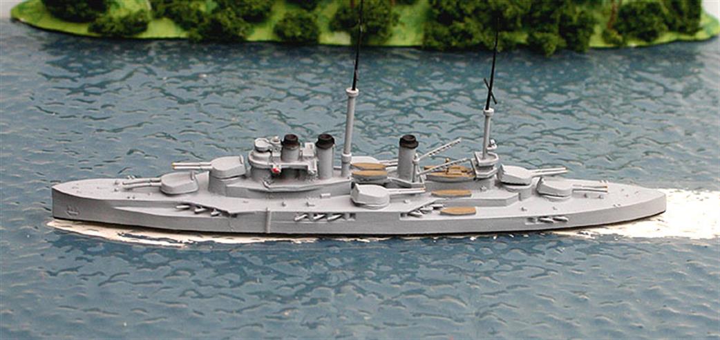 Navis Neptun 1/1250 402 Paris, a Courbet class French Dreadnought, 1914