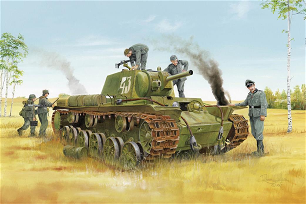 Trumpeter 1/35 01565 KV-8 Heavy Tank Russian WW2 Plastic Kit