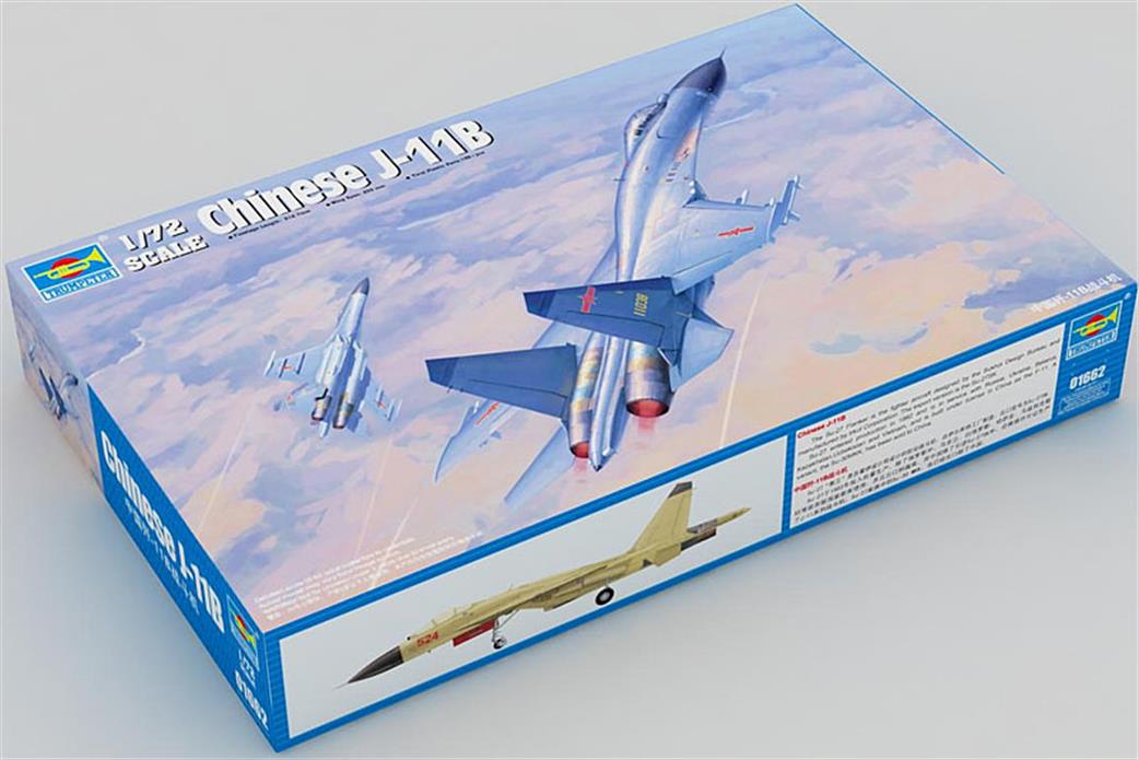 Trumpeter 1/72 01662 J-11B Chinese Fighter Jet Plastic Kit