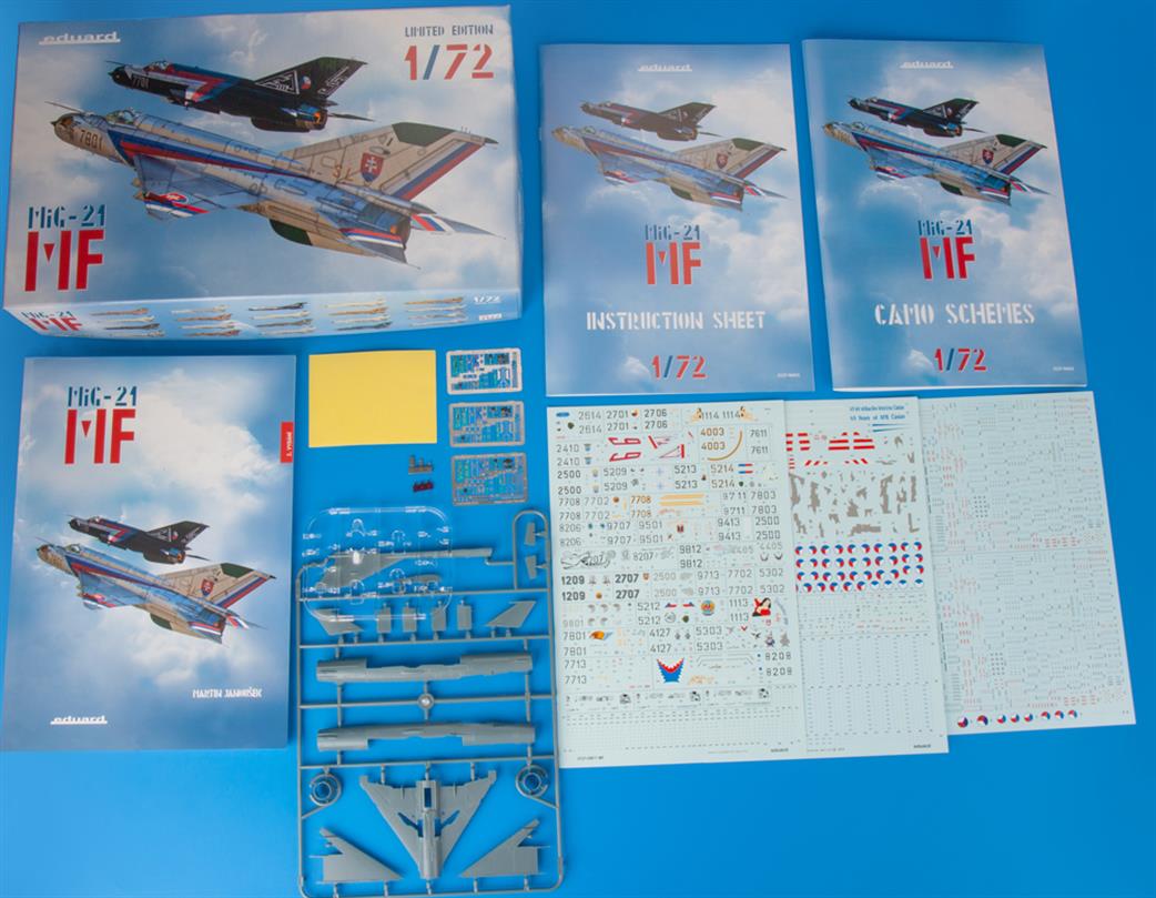 Eduard 1/72 2127 Mig-21 MF Limited Edition Box Set Including Book Dual Combo