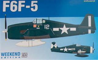 Weekend edition kit of US WWII fighter aircraft F6F-5 in 1/72 scale.