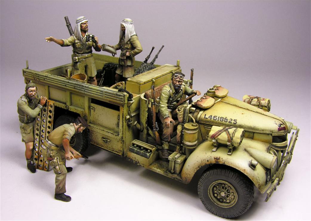 Master Box Ltd MB3598 Five WW2 Unpainted Figures for thr LRDG In North