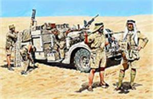 Master Box Ltd MB3598 1/35 Scale Long Range Desert Group Figures WW2 - North AfricaThis kit includes parts for the assembly of 5 figures. Full assembly and painting instructions are included.Adhesive and paints are required