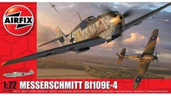 Airfix A01008A 1/72nd German Messerschmitt Bf109 E-4 WW2 Fighter KitNumber of Parts 64  Length 120mm   Wingspan 137mm