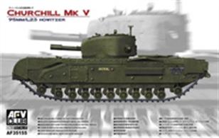 AFV AF35155 1/35 Scale British Churchill Mk5 95mm Howitzer Infantry Tank -  WW2Features of the kit which comprises of over 540 parts includes photo etched items, clear plastic parts, steel suspension springs and vinyl tracks. Decals and a 20 page instruction manual are also included.Glue and paints are required to complete the model (not included)Click on the More link to view related products.