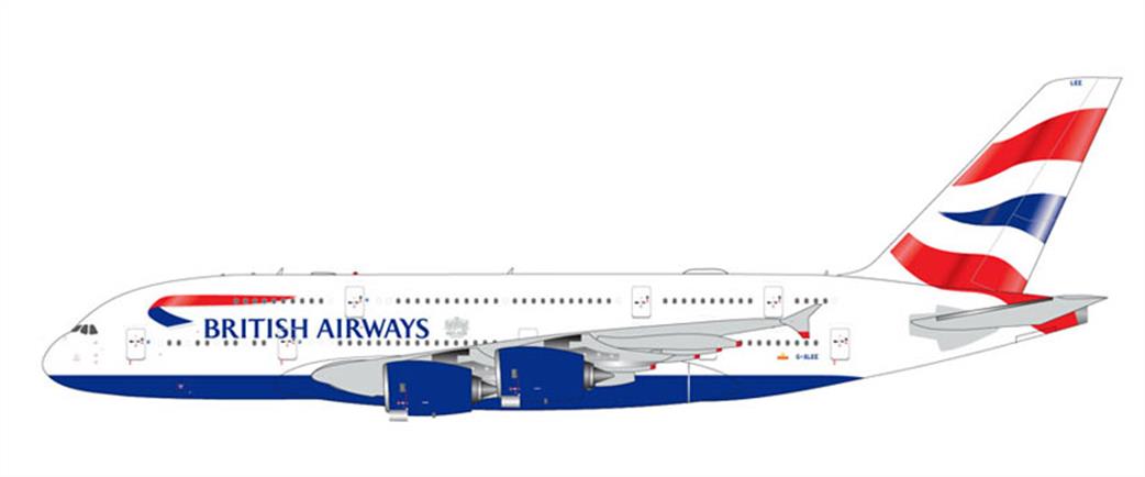 Gemini Jets 1/400 GJBAW2325 British Airways A380-800 G-XLEL Aircraft Model