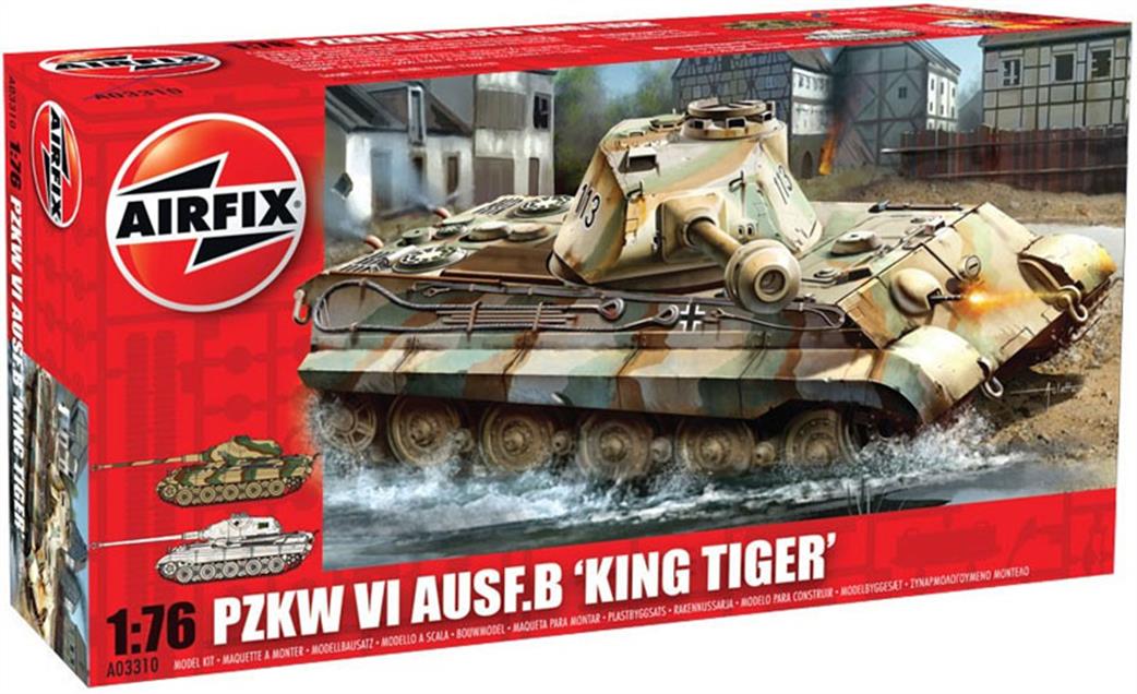Airfix 1/76 A03310 German King Tiger Tank Kit