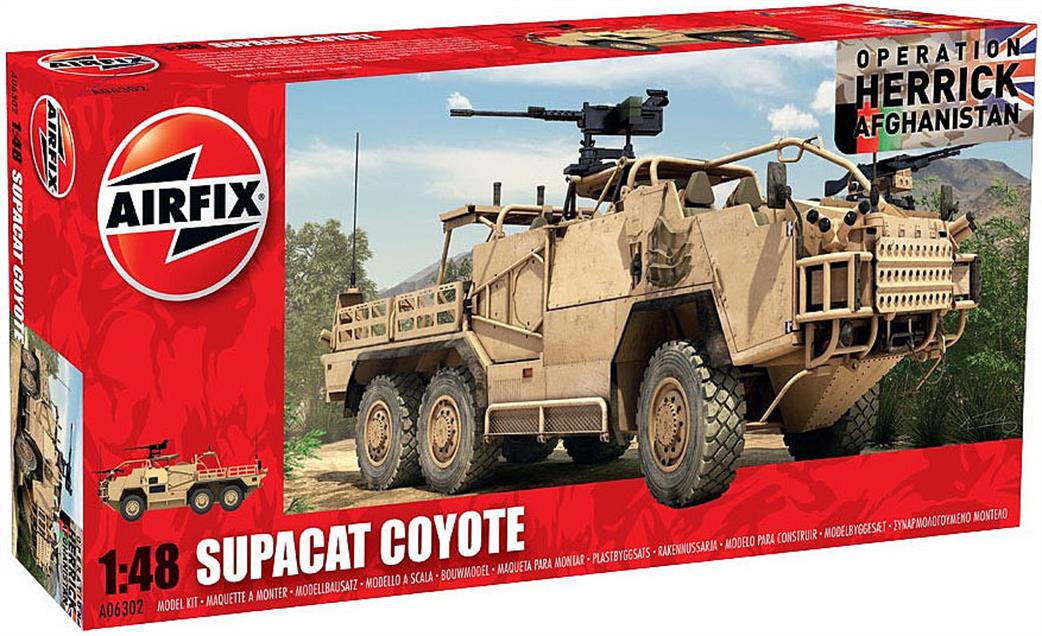 Airfix 1/48 A06302 British Forces Coyote Tactical Support Vehicle Kit
