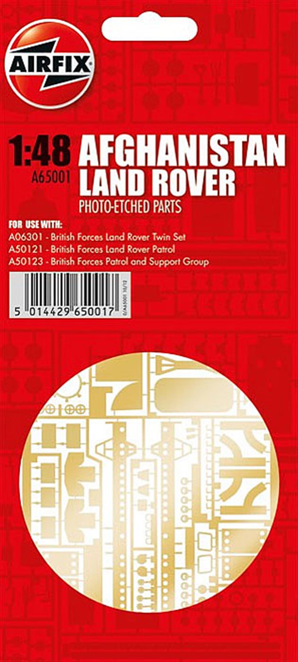 Airfix 1/48 A65001 British Forces Land Rover Photo Etched Parts