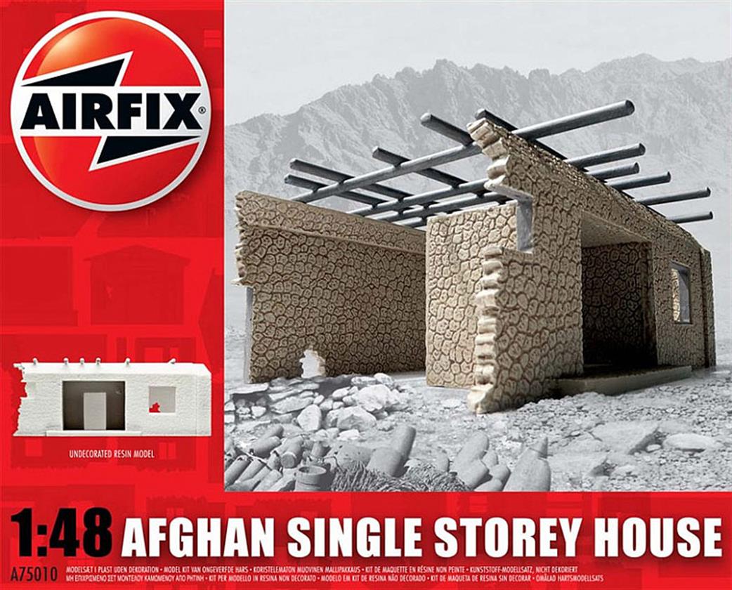 Airfix 1/48 A75010 Afghan Single Storey House Unpainted Resin Model