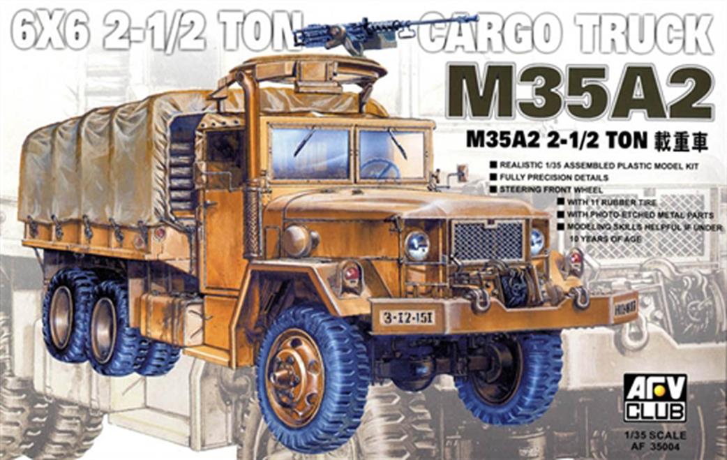 AFV Club 1/35 35004 US M35A2 6x6 2 1/2 Ton Cargo Truck Kit