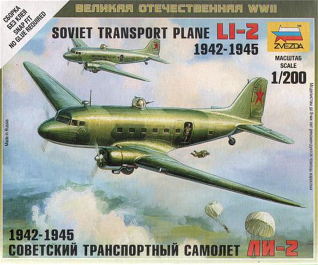 Zvezda 6140 Li-2 Soviet Transport Plane 1/200