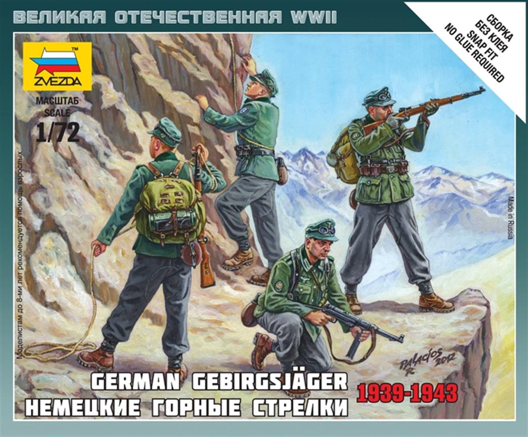 Zvezda 1/72 6154 German Gebirgsjager Mountain Troops