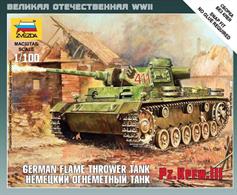 Zvezda 1/100 Panzer III Flamethrower Tank 6162