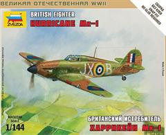 Zvezda 1/144 British Fighter Hurricane Mk1 6173Paints are required to complete the model (not included)