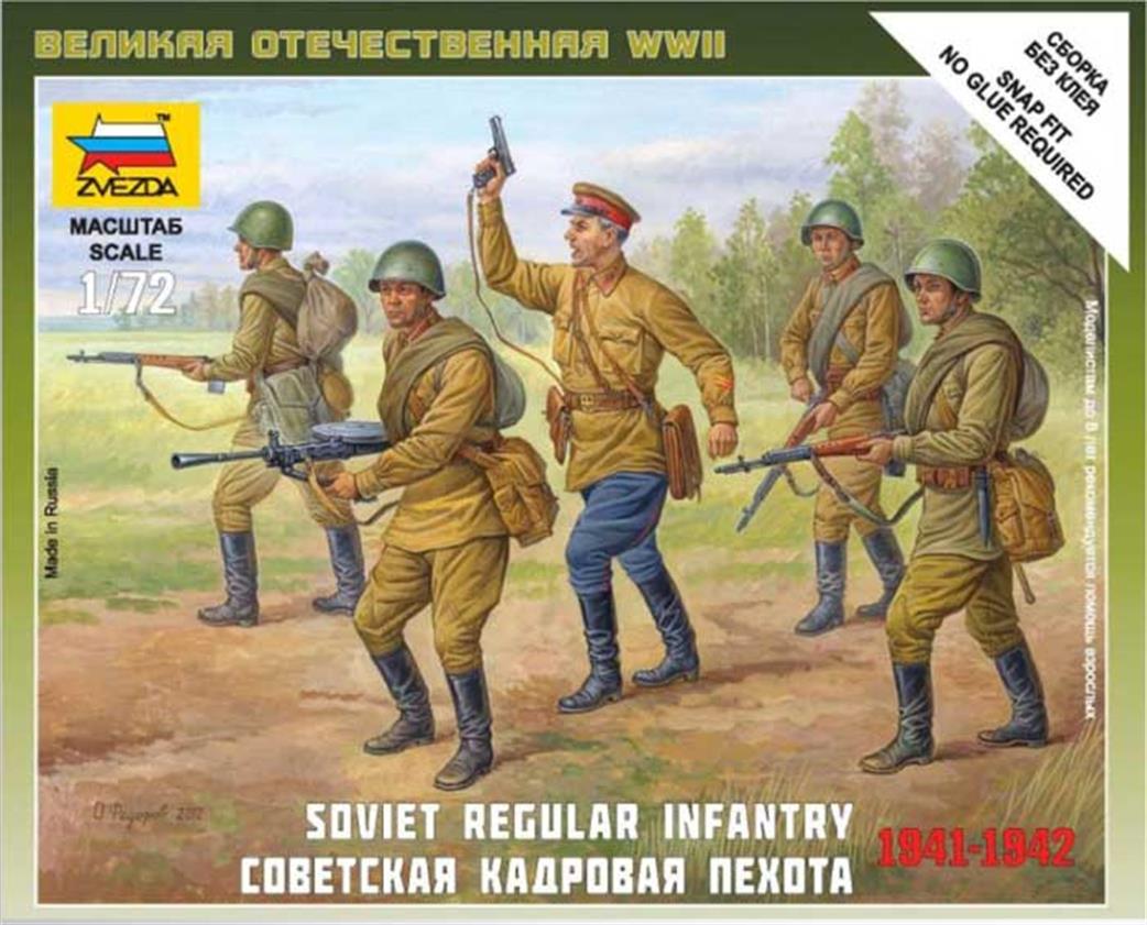Zvezda 1/72 6179 Soviet Regular Infantry 1941-42
