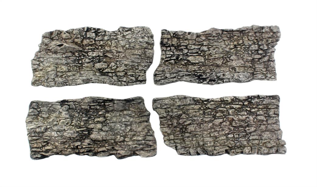 Woodland Scenics  C1138 Rock Face Ready Rocks 4 Pieces