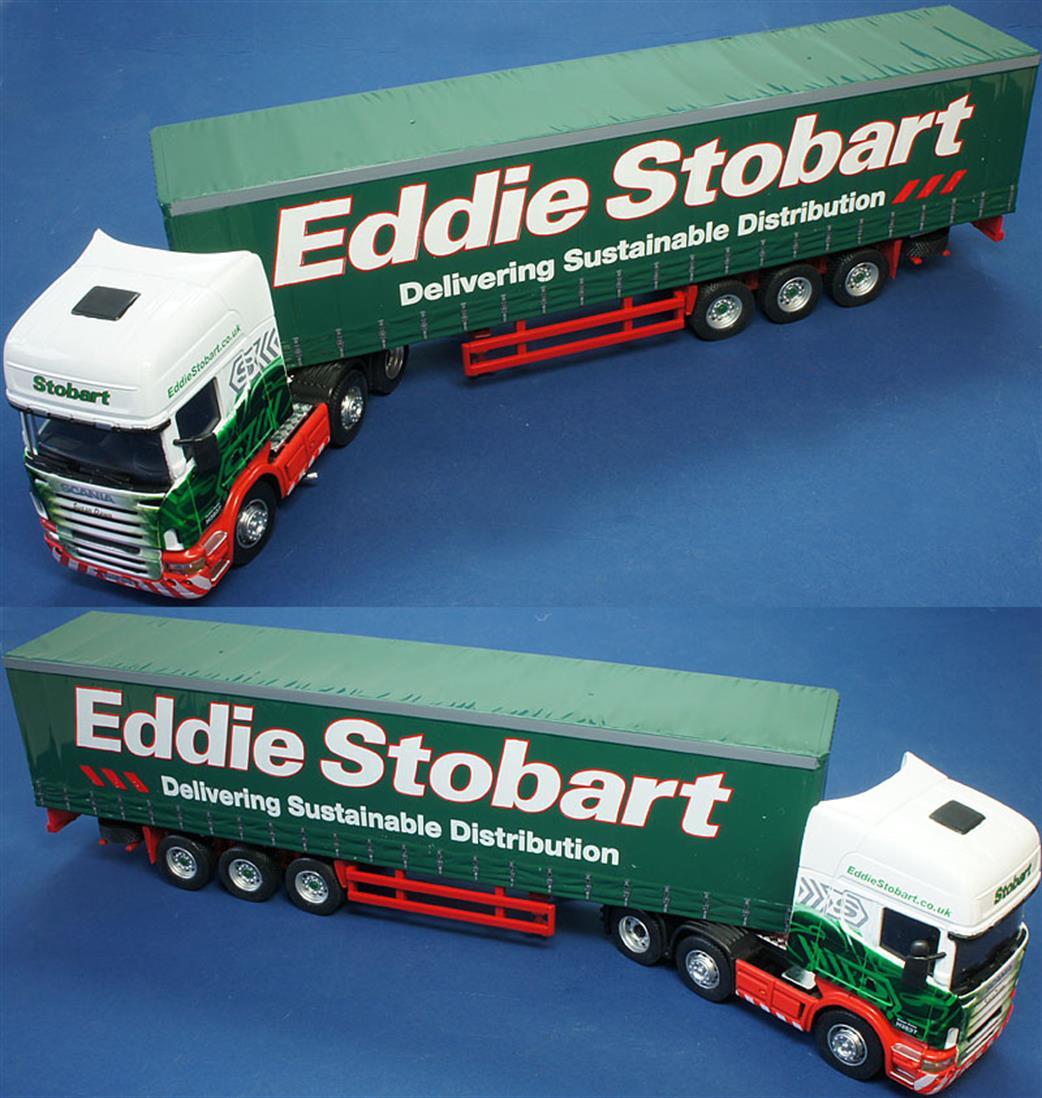 Cararama CR005 Eddie Stobart Scania R Series Topline Curtainside 1/50