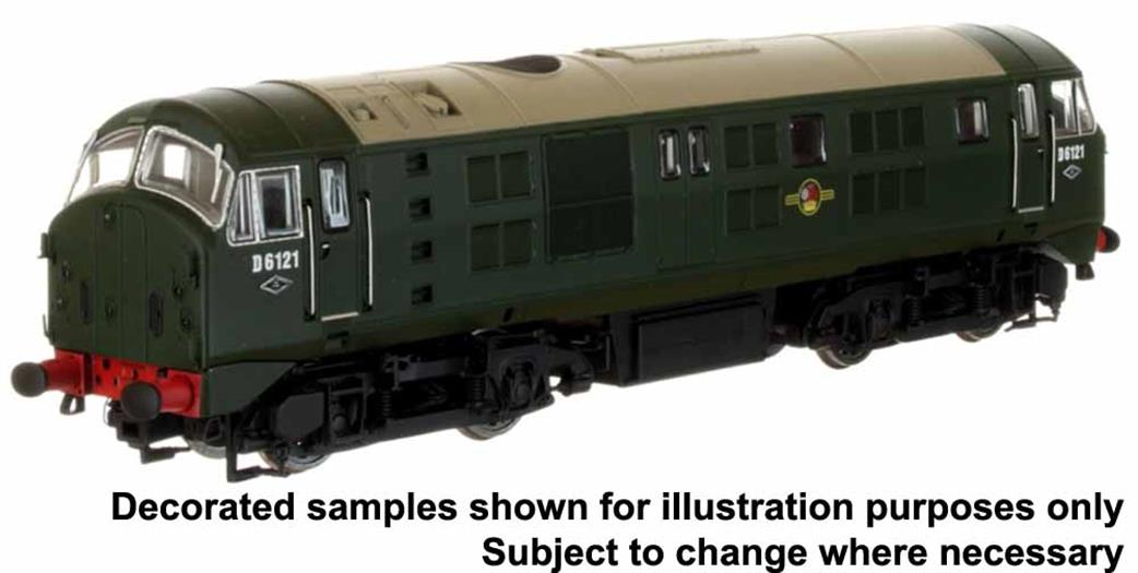 Dapol OO 4D-025-005 BR D6140 NBL Class 21 Type 2 Diesel Electric Disc Headcode Tablet Catcher Green Small Warning Panels