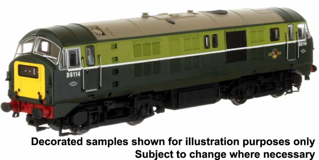 Dapol OO 4D-014-006 BR D6132 Class 29 Rebuilt NBL Type 2 Diesel Green with Small Warning Panels